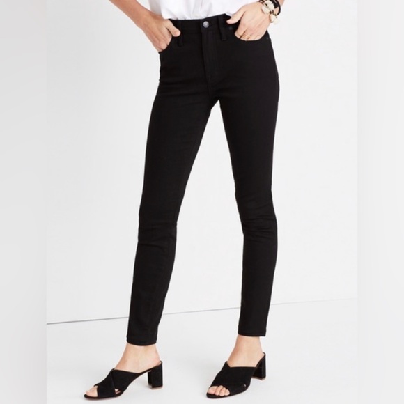 MADEWELL 9” HIGH RISE SKINNY BLACK SIZE 27 - Picture 8 of 11